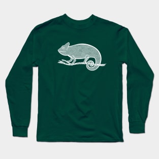 Chameleon Ink Art - detailed exotic animal design Long Sleeve T-Shirt